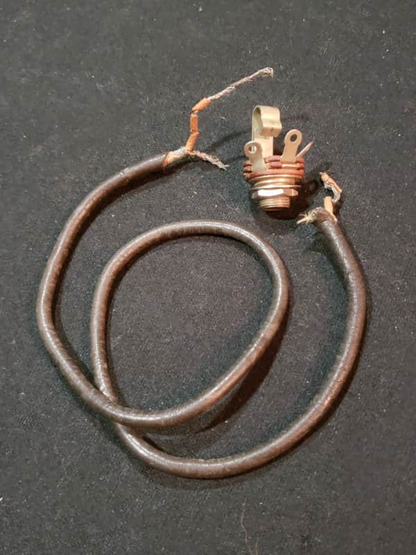 50’s Les Paul Jack 17” Insulated Wire Vintage Gibson Switchcraft Output 1950’s image 1