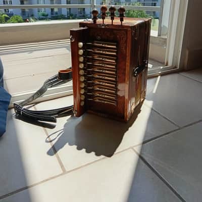 Creole Cajun Accordion with case and Strap by Paul Guidry image 1