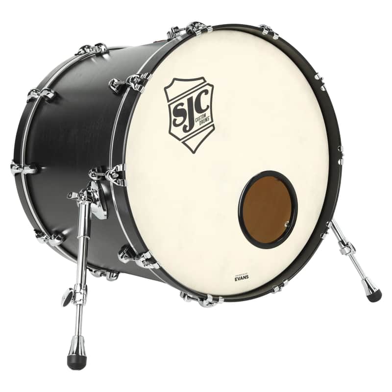 SJC Drums Tour 18" x 22" Bass Drum-Matte Black *USA Small Business* image 1