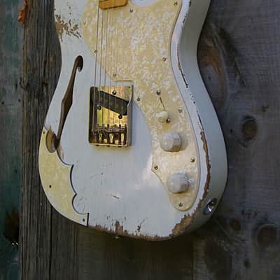 Capsule Custom Esquire Thinline 2014 Aged White image 3