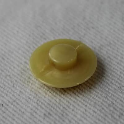 Bandoneon Button Accordion Part - Pale Yellow Pearl Bass Flat Button 13.6mm x 5mm image 2