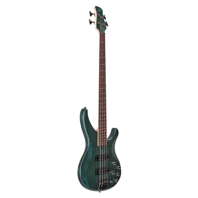 Yamaha TRBX604FM 4-String Right-Handed Electric Bass Guitar with Solid Alder and Maple Body and Rosewood Fingerboard (Indigo Blue) image 3