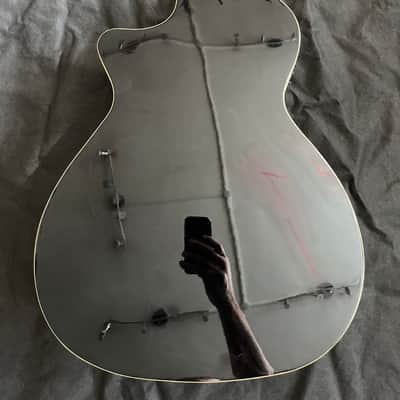 Fender Kingsman Electro-Acoustic Bass Guitar, Jetty Black, Used image 4