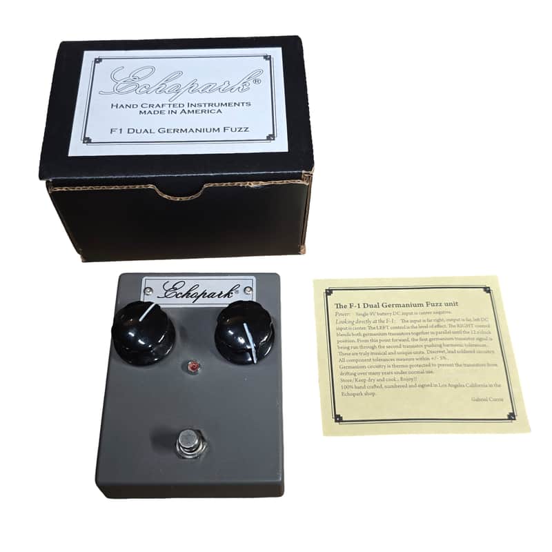 Used Echopark F1 Dual Germanium Fuzz Pedal - Signed - w/Box image 1