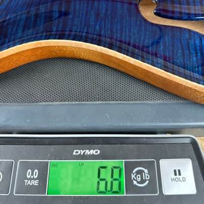 PRS Wood Library Custom 24 Semi-Hollow Flame Maple 10 Top - Whale Blue 386423 image 12
