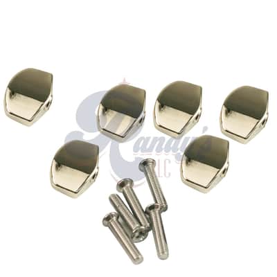 Kluson Replacement Tuner Buttons for Contemporary Diecast Series (6-Pack) Large Traditional - Fits Gibson® CLOSEOUT-Gold - KTMB01G - Gold image 4