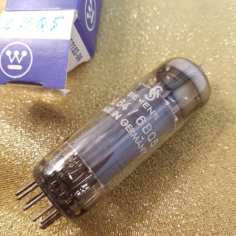 Siemens 2% Tight Matched Pair (2) EL84 6BQ5 tNOS AT1000 TESTED Vacuum Tubes ? beam power pentode 1953-1970 image 1