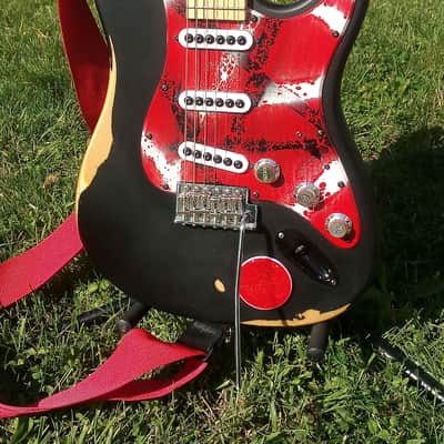 Lehara Tribute Partscaster Kramer body 1988 - Hand Relic image 1