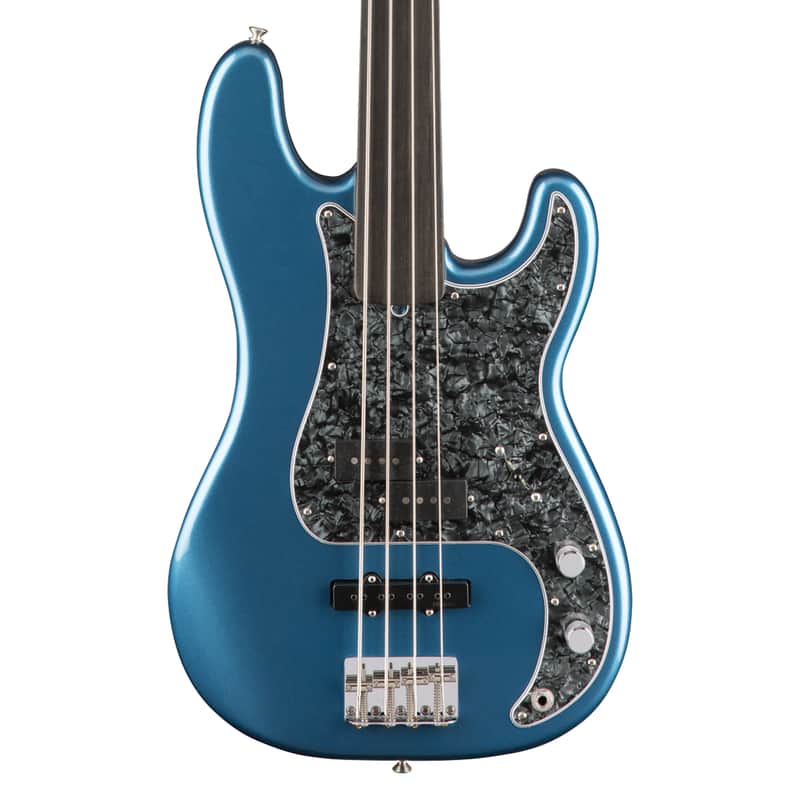 Used Fender Tony Franklin Fretless Precision Bass - Lake Placid Blue image 1