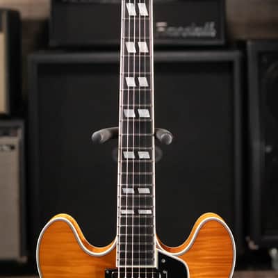 Eastman T486-GB Thinline Semi-hollowbody Electric Guitar - Goldburst with Hardshell Case image 5