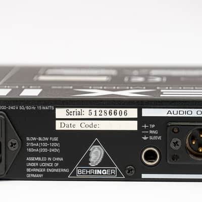 Behringer Ultrafex II EX3100 Multiband Sound Enhancement Processor Rack Unit imagen 5