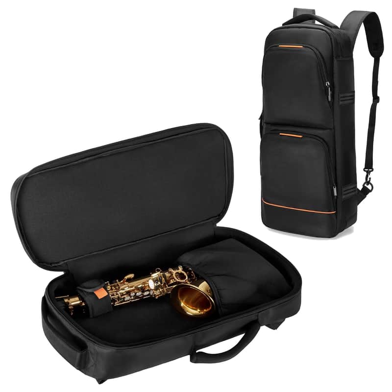 Padded Alto Sax Case Bag For Alto Saxophone, Alto Sax Backpack With Hidden Padded Shoulder Straps, Alto Saxophone Bag With Pockets For Mouthpiece, Sheet Music, Alto Saxophone Case Sax Gig Bag image 1