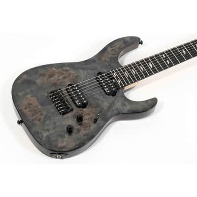 Legator Ninja 7 String Super Shred Series Electric Guitar Regular Black Burl image 3