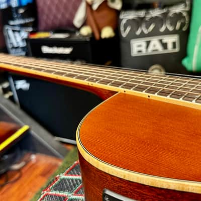 Tanglewood X45 Sundance Performance Pro Solid Cedar/Mahogany Super Folk Cutaway with Electronics - X45 Sundance Performance Pro Solid Cedar/Mahogany Super Folk Cutaway with Electronics ORIGINAL CASE INCL. image 18