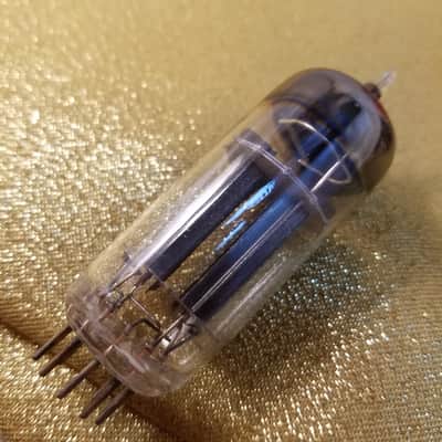RCA 12BH7A tNOS AT1000 TESTED Balanced! PI Vacuum Tube early half wing black plate 12BH7 dual triode 1953-1954 image 10