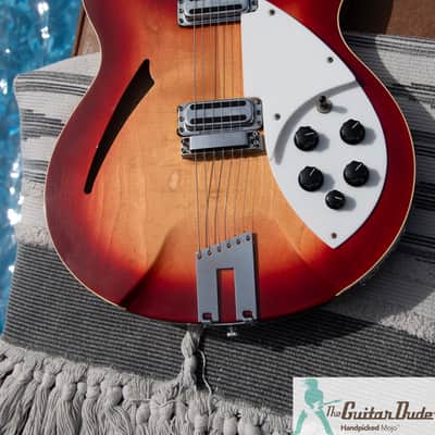 1989 Rickenbacker 360/12 - Fireglo - Set Up as a 6 String - Perfect Frets/Action/Intonation image 2