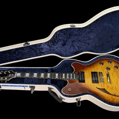 EVH SA-126 Special QM - Tobacco Sunburst EVH SA-126 Special Semi-Hollow Electric guitar - UNPLAYED in Case image 2