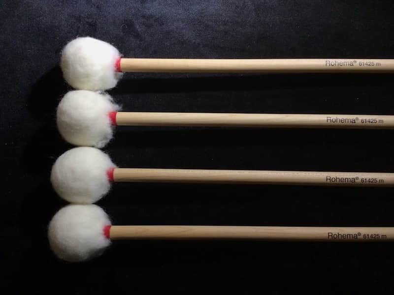 Rohema Percussion - Eco Series - Timpani Mallets Medium (Made in Germany) 2 Pairs image 1