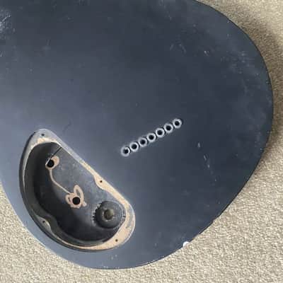 Black 7 String Guitar HH Body with String Through image 6