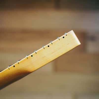 Telecaster Neck – Vintage Maple | 21 Frets | Nitro Satin Finish | Bone Nut image 15