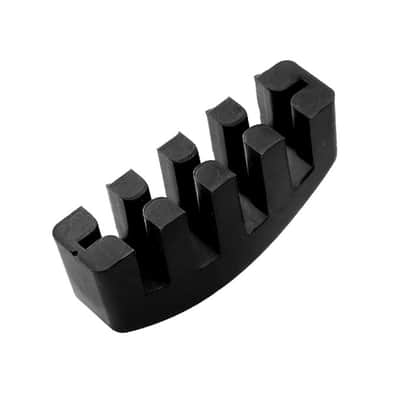 Practice Mute for Violin Standard Full Rubber Mute - Flexible Full Bridge Coverage - for stronger muting during practicing - ideal for 14"viola also works on 15" is a very close-fit - Black image 4