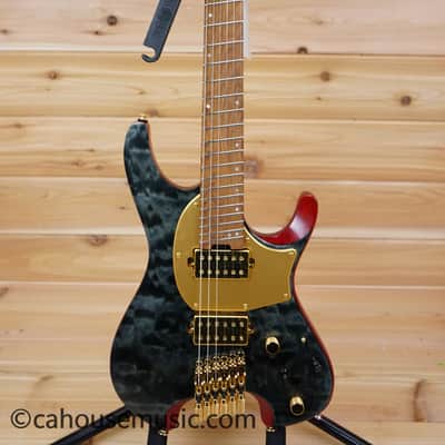 Ibanez MGFM10-OBL Manuel Gardner Fernandes Signature Quest - Obsidian Black Low Gloss image 11
