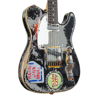 Fender Joe Strummer Telecaster Heavy Relic RW Aged Black MBPW #R141201 - Custom Electric Guitar image 10