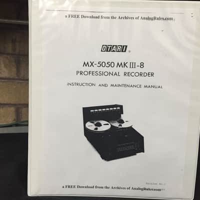 Otari MX5050 MKIII-8 Analog Reel to Reel deck w/manual mid 80's grey image 16