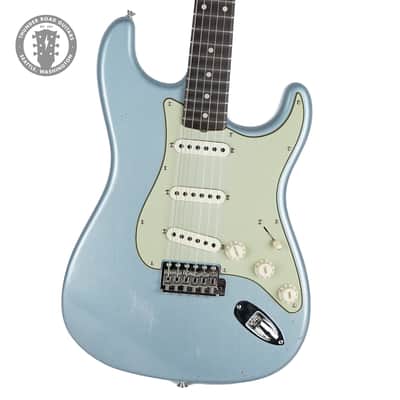 New Fender Custom Shop Dennis Galuszka Masterbuilt Roasted '59 Stratocaster Journeyman Ice Blue Metallic Brazilian