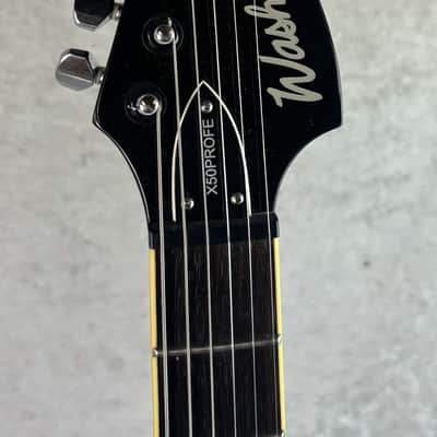 Washburn X-Series Pro X50PROFE electric guitar in transparent black image 5