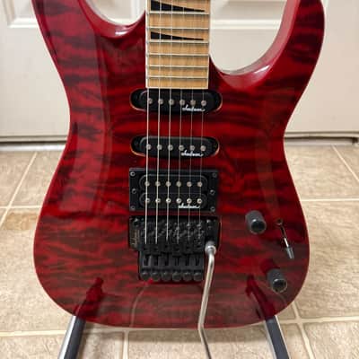 Jackson JS Series JS34Q DKA-M Dinky Archtop with Maple Fretboard 2015 - 2020 - Transparent Red image 2