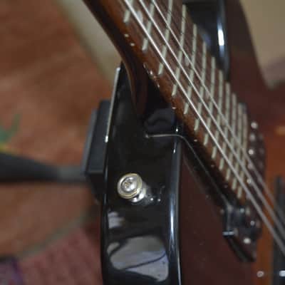 DeArmond M-65 in Brown Burst w/Seymour Duncan Bridge PU, Black Dunlop Straploks & nice Chromecast HSC image 4