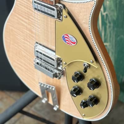 2025 Rickenbacker 660 Electric Guitar Maple Glo With Logo Hard Case image 8