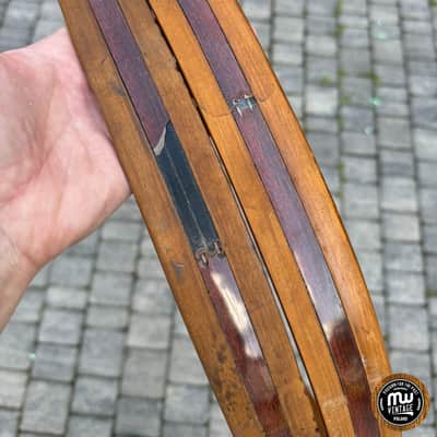Ludwig 1-Ply Solid Maple Bassdrum Hoops 24" Walnut Cortex image 18