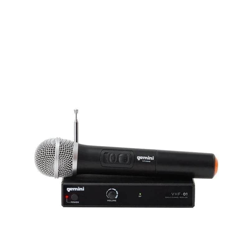 Gemini VHF-01M-C2 VHF Single Channel Handheld Wireless Microphone System image 1