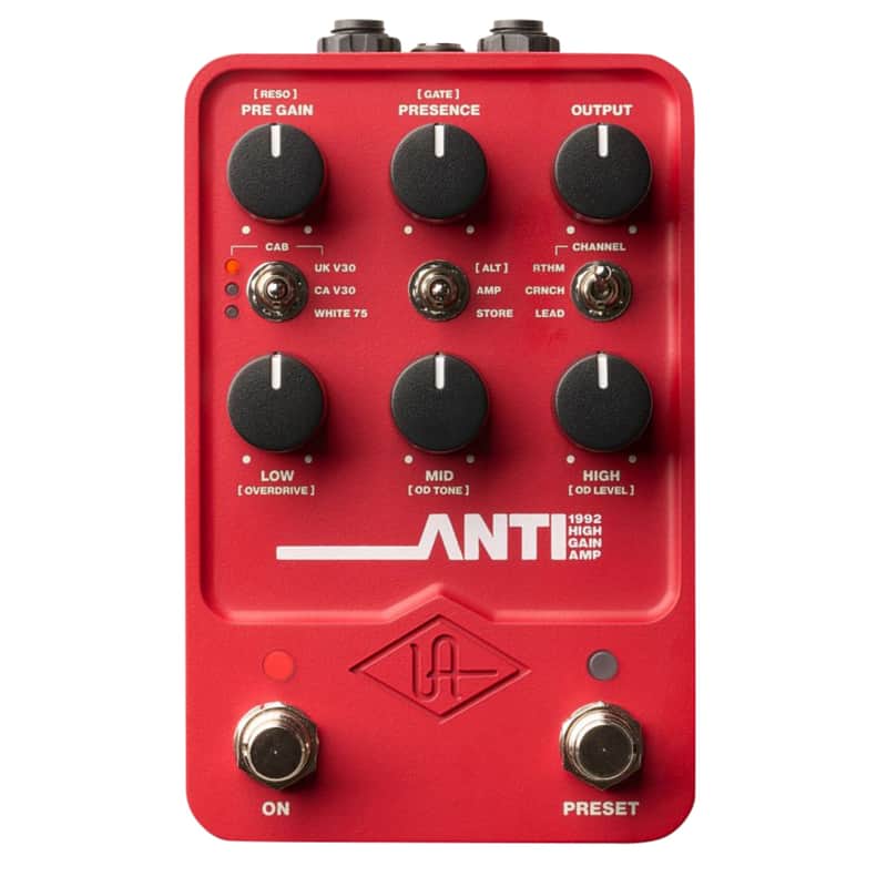 Universal Audio ANTI 1992 High Gain Amp  2024 - Present - Red image 1