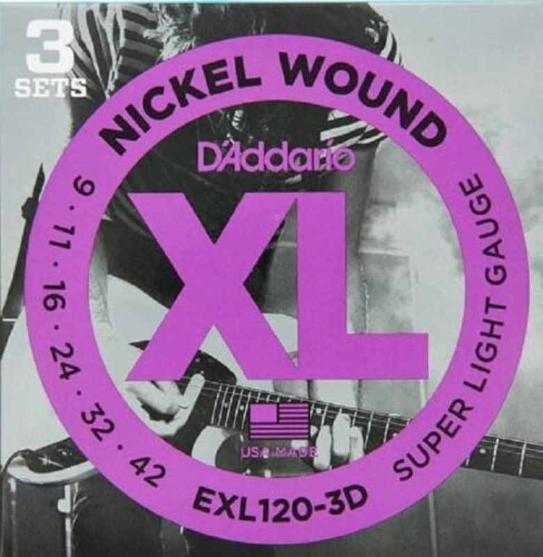 D'Addario EXL120-3D Nickel Electric Guitar Strings 3 Sets UPC 019954126100 image 1