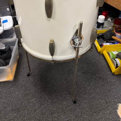 Slingerland Radio King 12x14 floor tom 1950 - white wrap image 4