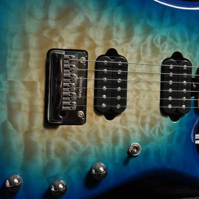 Music Man BFR LTD JP15-6 Quilt Maple 2015 - Bali Blue image 4