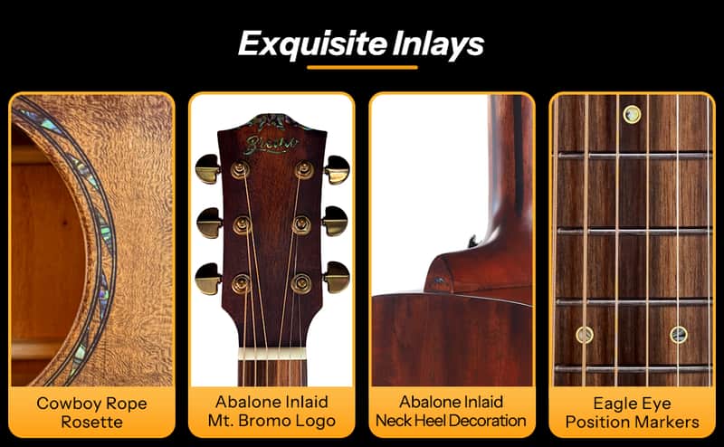 Bromo BAR 1 HM All-Solid Dreadnought Acoustic | Reverb