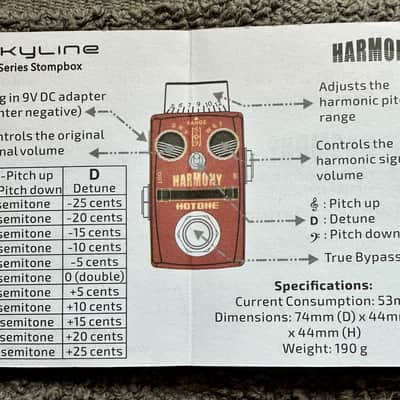 Hotone Skyline Harmony Pitch Shifter/Harmonist 2010s - Red image 7