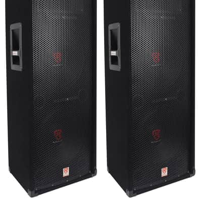 (2) Rockville RSG12.2 Dual 12” 2000 Watt 3Way 4-Ohm Passive DJ/Pro Audio Speaker image 1