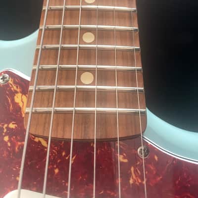 Fender Duo-Sonic - Daphne Blue 2018 Jag-Stang Kurt Cobain Vibe Offset Guitar MIM image 2