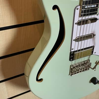D'Angelico Excel Giacomo Turra Signature Bedford SH Peppermint Electric Guitar Gigbag image 6