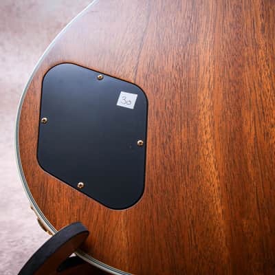GIBSON USA Custom Shop Les Paul Custom 3A Quilt Top "Trans Amber + Ebony" (2017) image 21