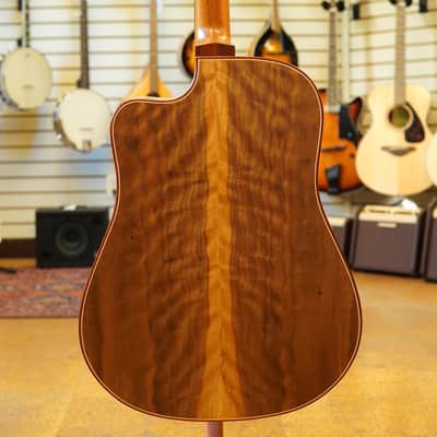James Claseman (Savage, MN) Handcrafted Lutz Spruce/Curly Walnut Cutaway Dreadnought Acoustic Guitar #7 2023 w/Padded Gig Bag image 3