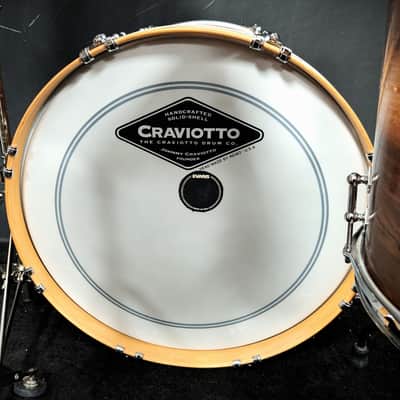 Craviotto Walnut with Cherry Inlay 4 Piece Shell Pack image 19
