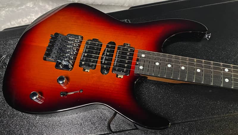 NEW ! Jackson Custom Shop Dinky HSH - Roasted Maple Neck & Ebony Fretboard - DK - Sunburst - Authorized Dealer - 8.1 lbs - G06693 image 1