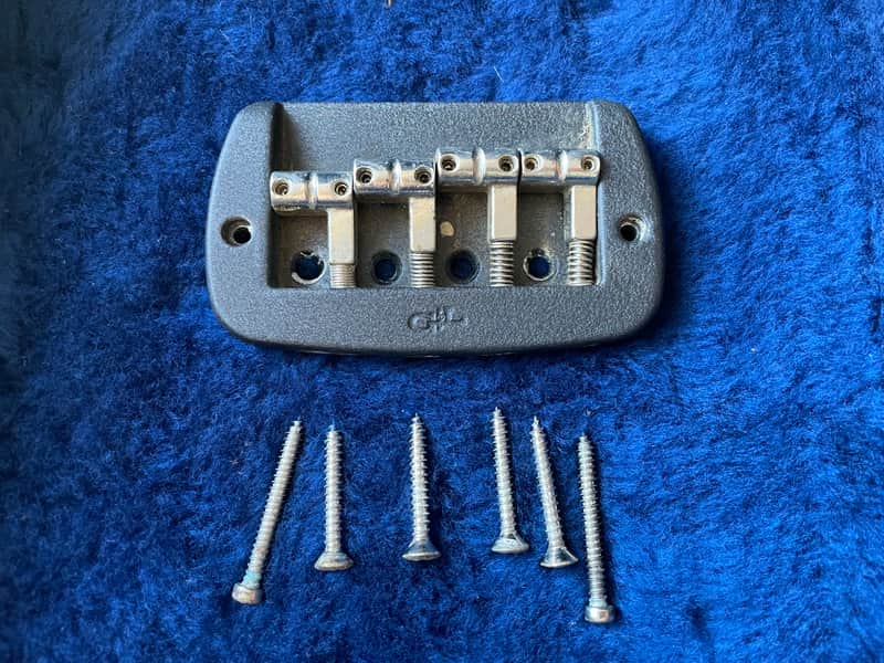 Vintage 1984 G&L SB-2 Electric Bass Saddle Bridge Lock Fixed w/ Original Hardware image 1