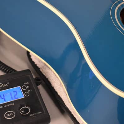 2021 Gibson Custom Shop Ltd Ed Hummingbird Acoustic-Electric Guitar | Big Sky Blue Finish W/OHSC image 23